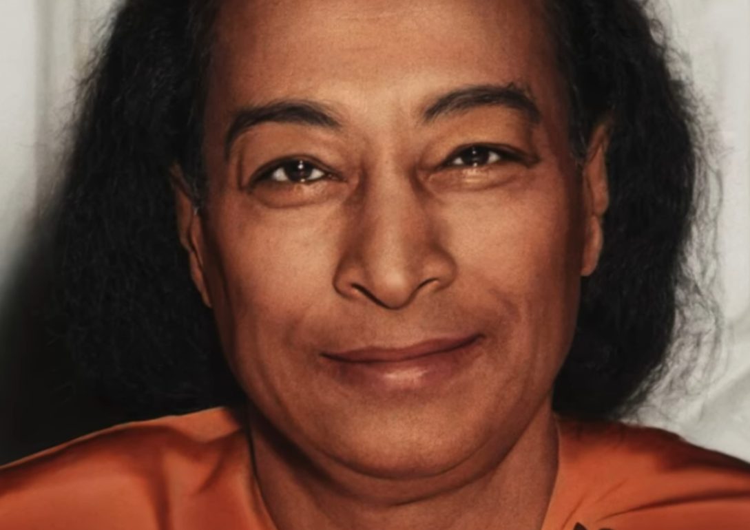 Paramahansa Yogananda Face Reading Foto von Paramahansa Yogananda